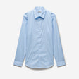 Stretch Cotton Poplin Shirt Light Blue