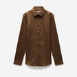 Stretch Cotton Poplin Shirt Chestnut