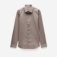 Stretch Cotton Poplin Shirt Sepia