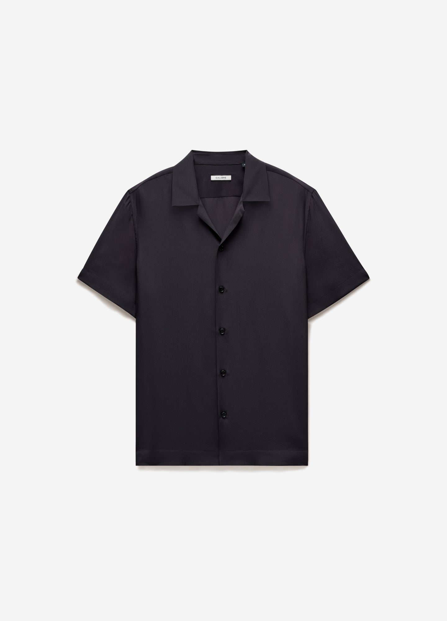 Camp Collar Silk Shirt Currant