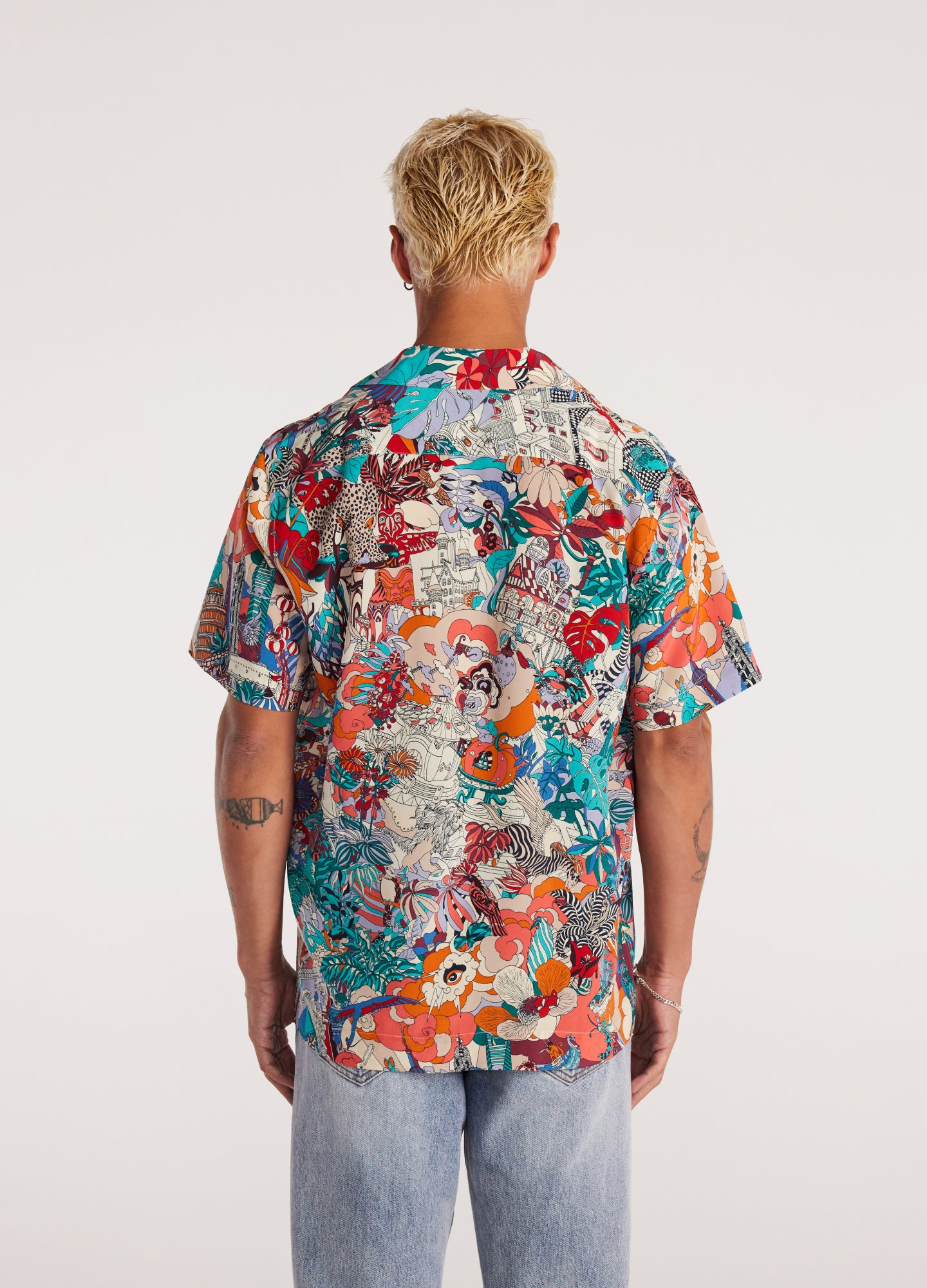 Multiverse Printed Silk Shirt Multi