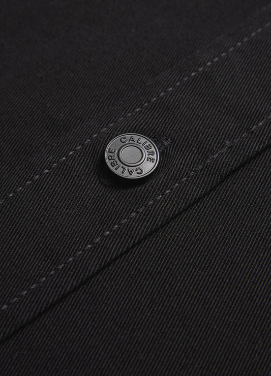 Cotton Double Pocket Shirt Black