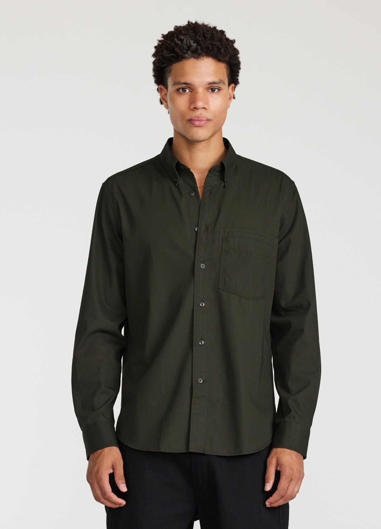 Double Pocketed Shirt Dark Green