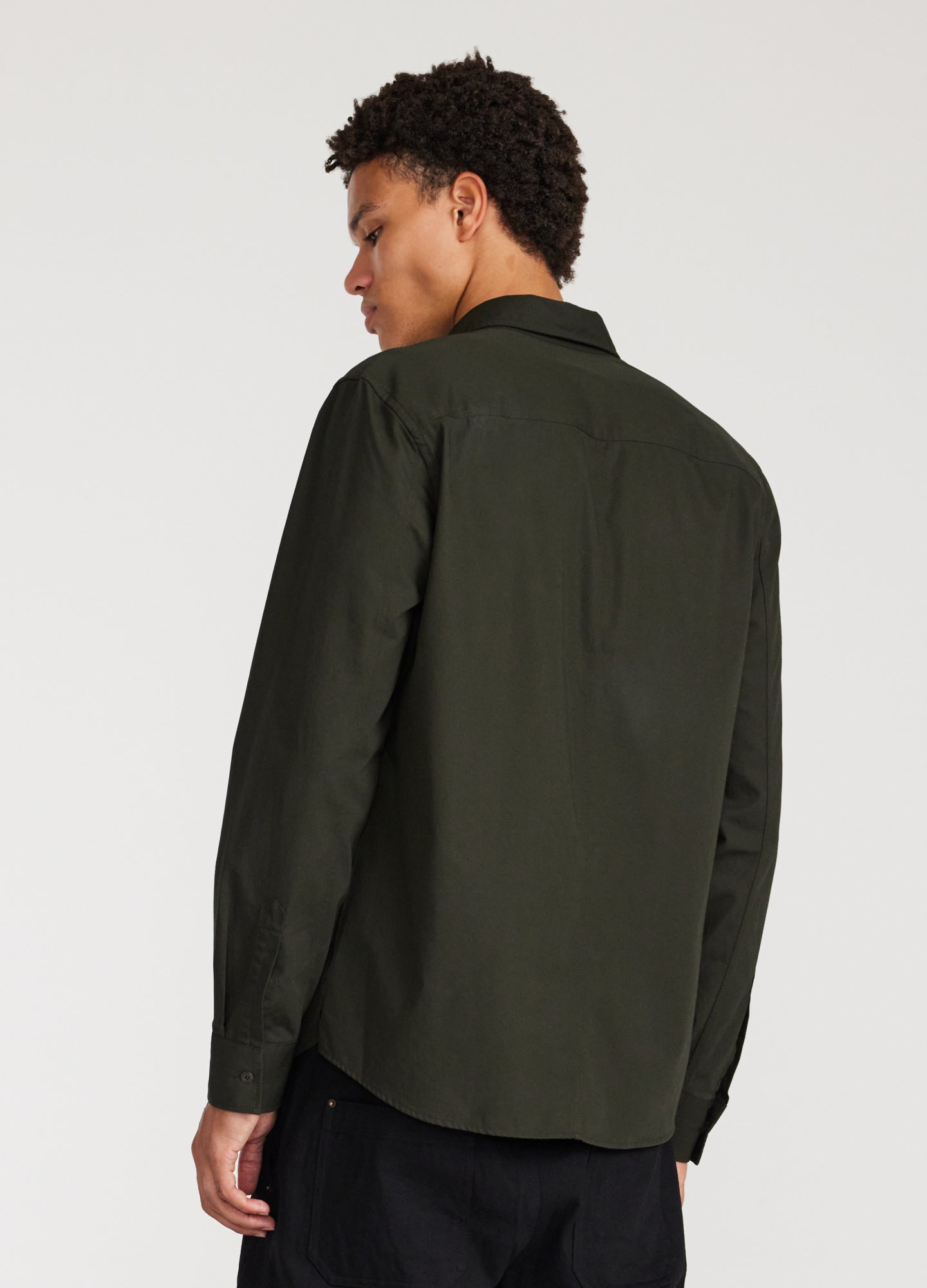 Double Pocketed Shirt Dark Green