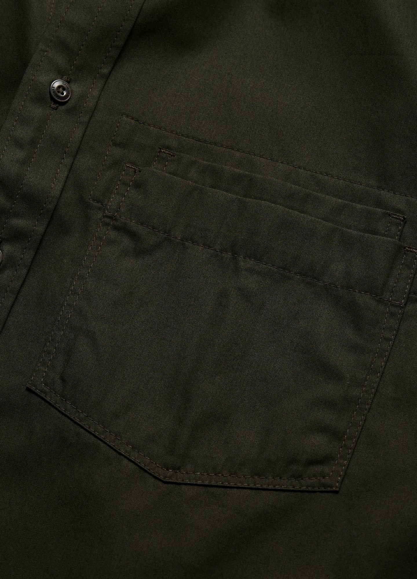 Double Pocketed Shirt Dark Green