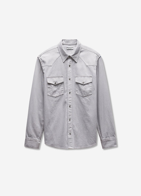 Overdyed Western Shirt Ash