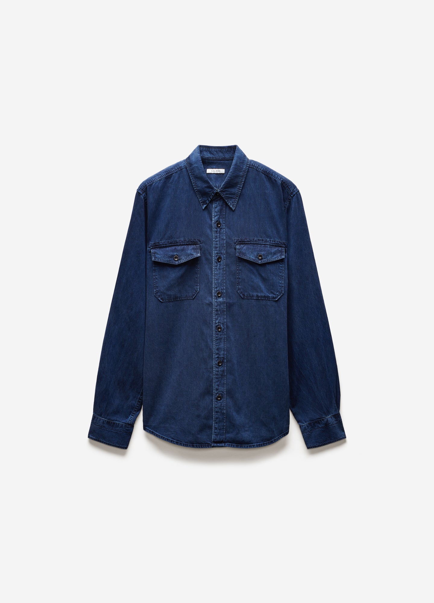 Soft Denim Utility Shirt Indigo