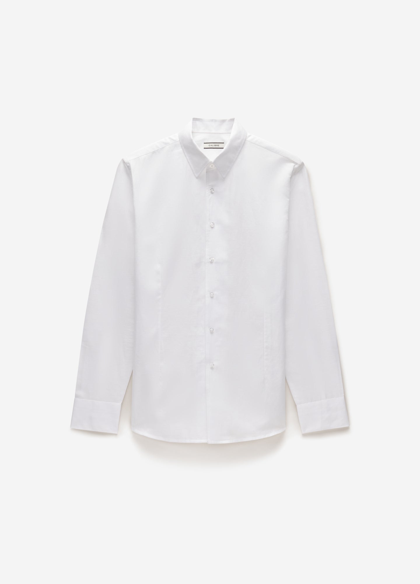 Refined Cotton Linen Shirt White