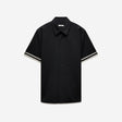 Stripe Trim Tech Overshirt Black