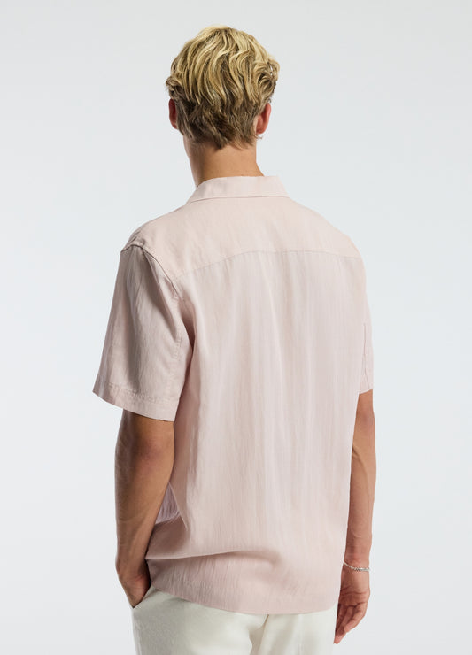 Washed Twill Short Sleeve Shirt Musk