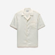Stretch Linen Short Sleeve Shirt Ivory