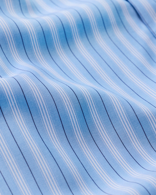 Fluid Stripe Shirt Pale Blue