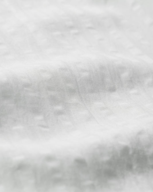 Seersucker Textured Shirt White