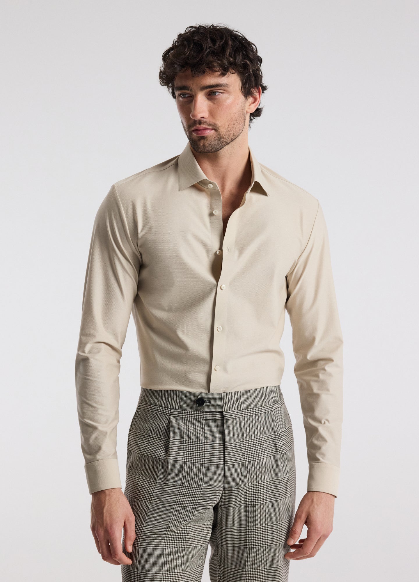 Precision Stretch Twill Shirt Natural