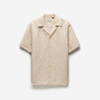 Camp Collar Arrow Jacquard Shirt Natural