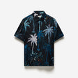 Relaxed Midnight Palms Short Sleeve Shirt Seafoam