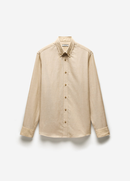 Cotton Linen Long Sleeve Shirt Neutral
