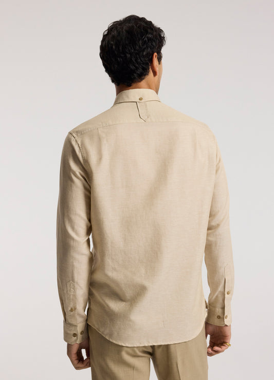 Cotton Linen Long Sleeve Shirt Neutral
