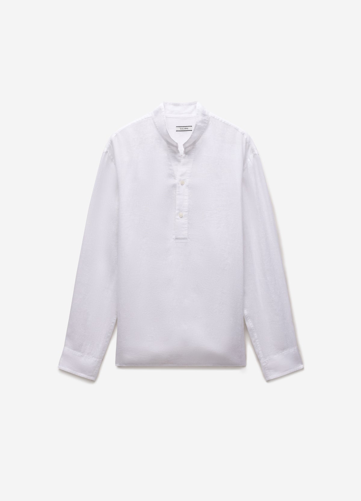 Relaxed Pullover Linen Shirt Ivory