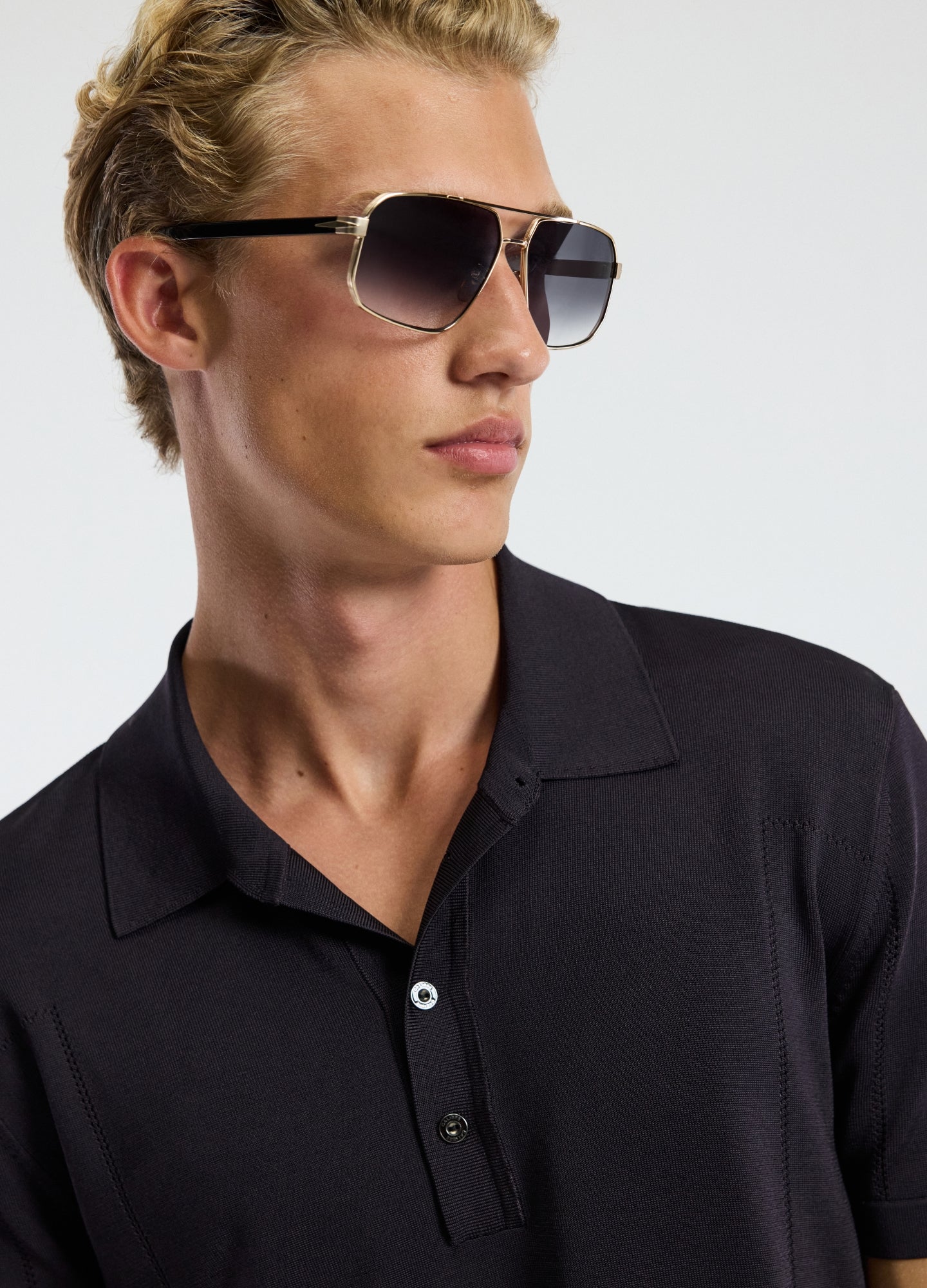 Shiny Rayon Polo Currant