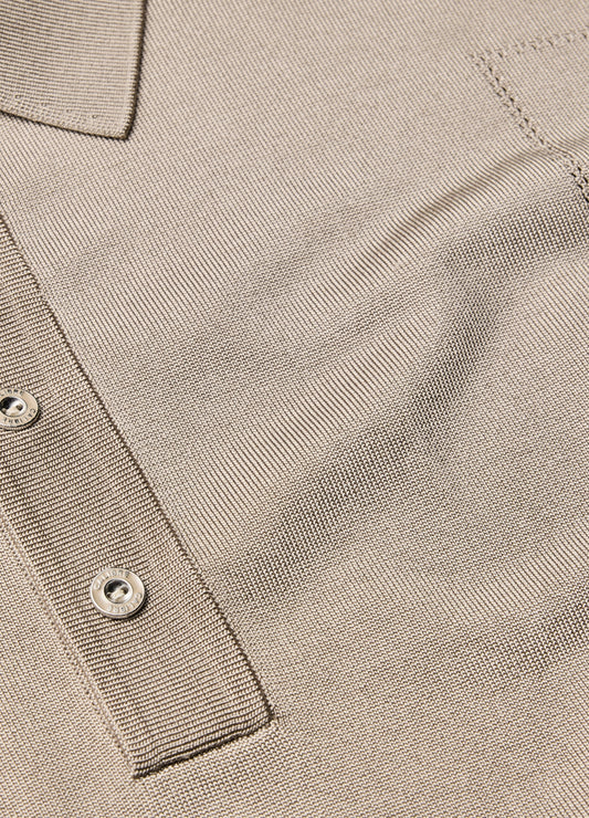 Shiny Rayon Polo Stone