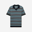 Striped Rib Polo Navy