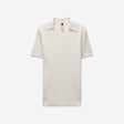 Collared Technical Knit Polo Parchment