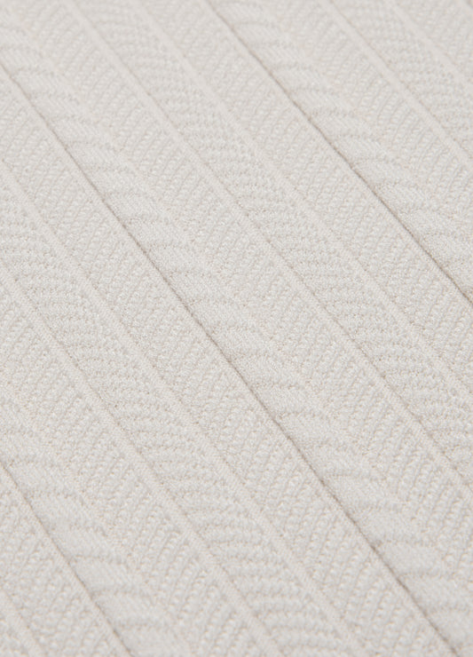 Collared Technical Knit Polo Parchment