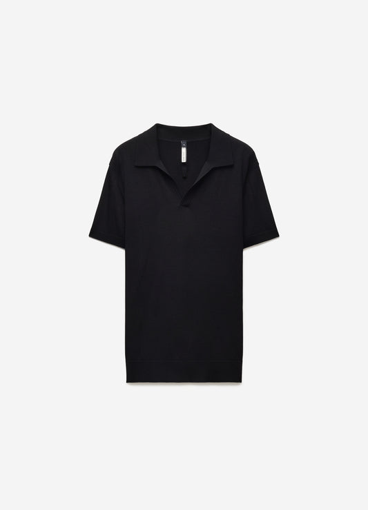 Tech Shoulder Trim Polo Black
