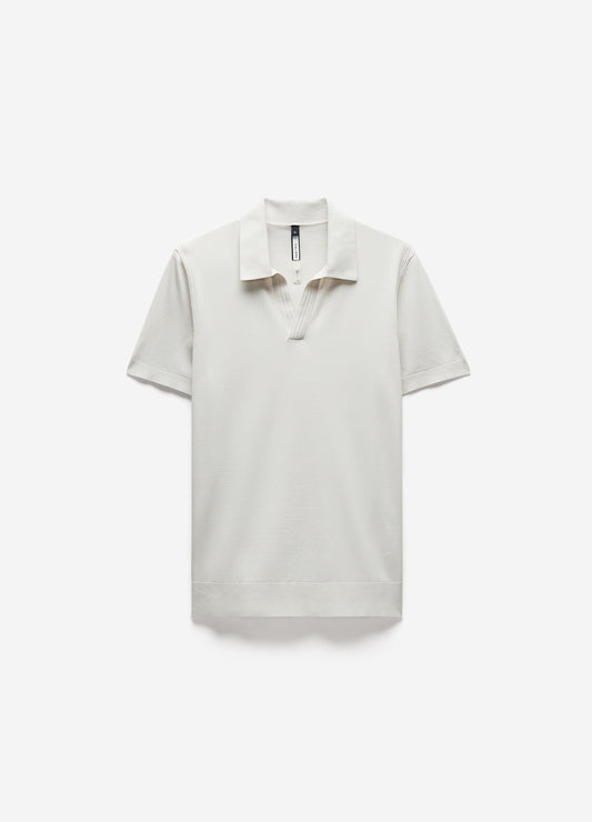 Tech Shoulder Trim Polo Salt