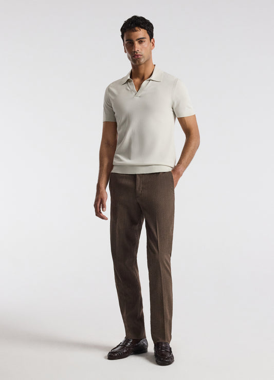 Tech Shoulder Trim Polo Salt