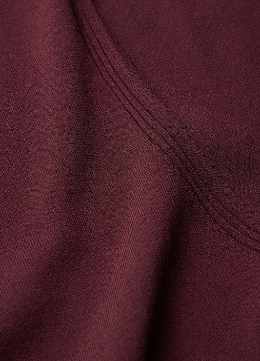 Tech Shoulder Trim Polo Wine