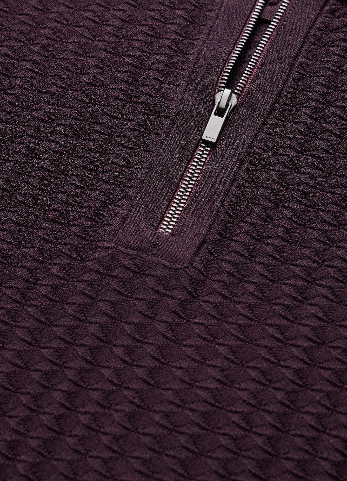 Double Stripe Polo Aubergine