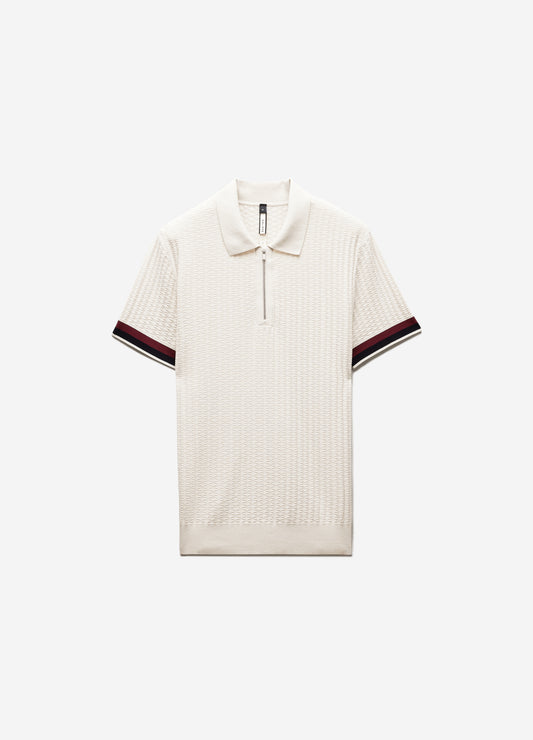 Double Stripe Polo Salt