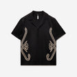 Embroidered Knit Shirt Black