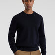 Crew Neck Merino Sweater Navy