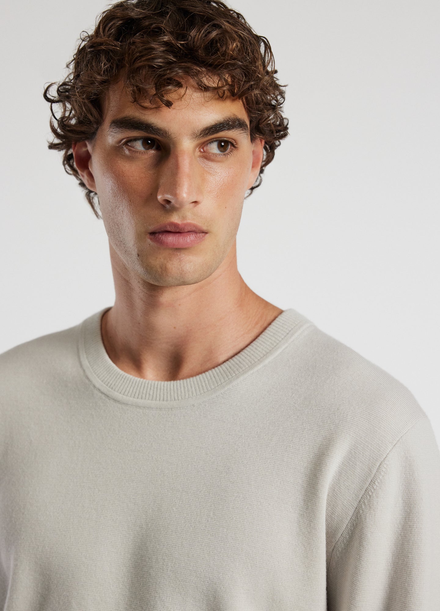 Crew Neck Merino Sweater Salt