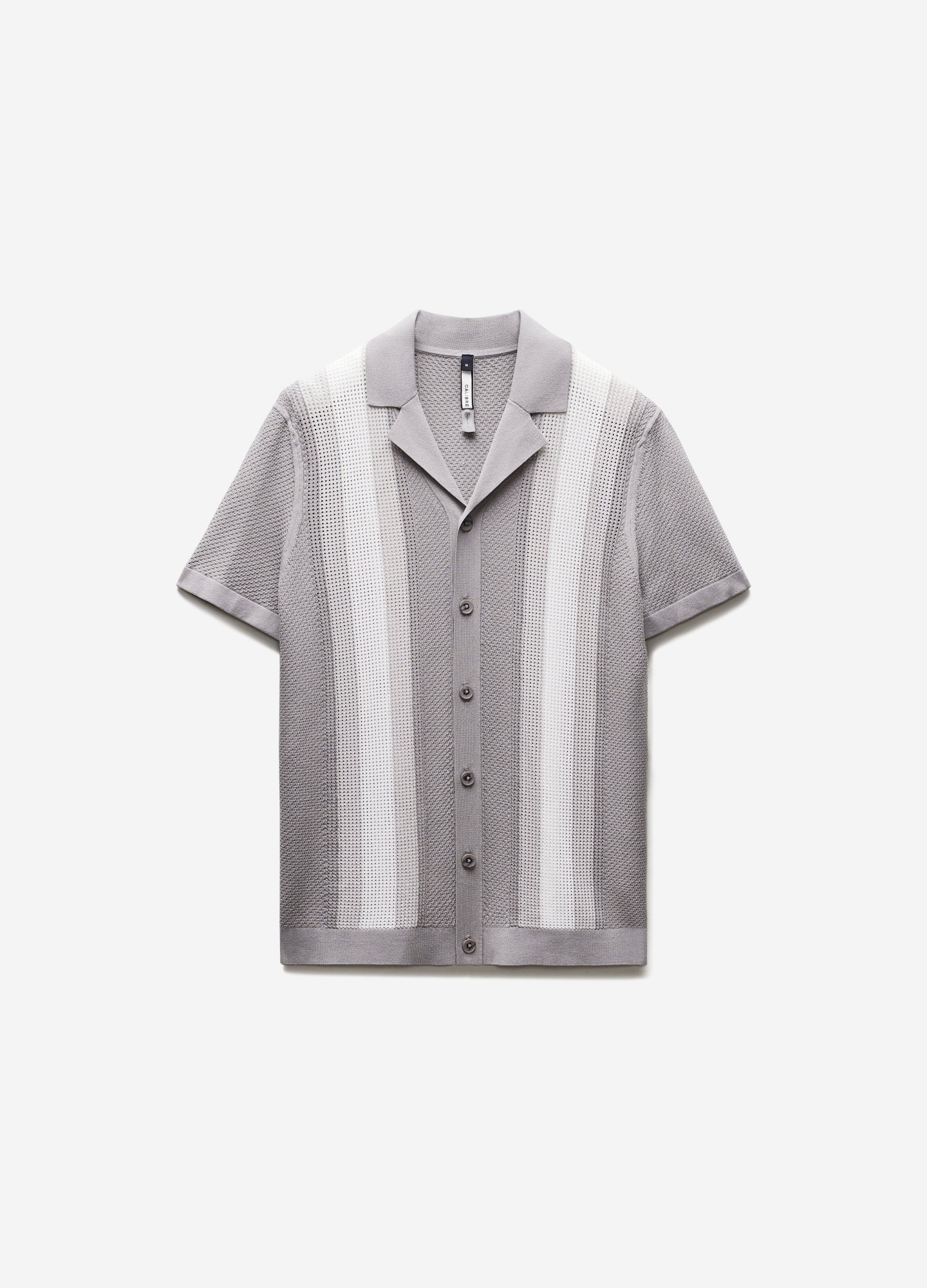 Retro Stripe Knit Shirt Ash