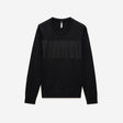 Bonded Stripe Sweater Black