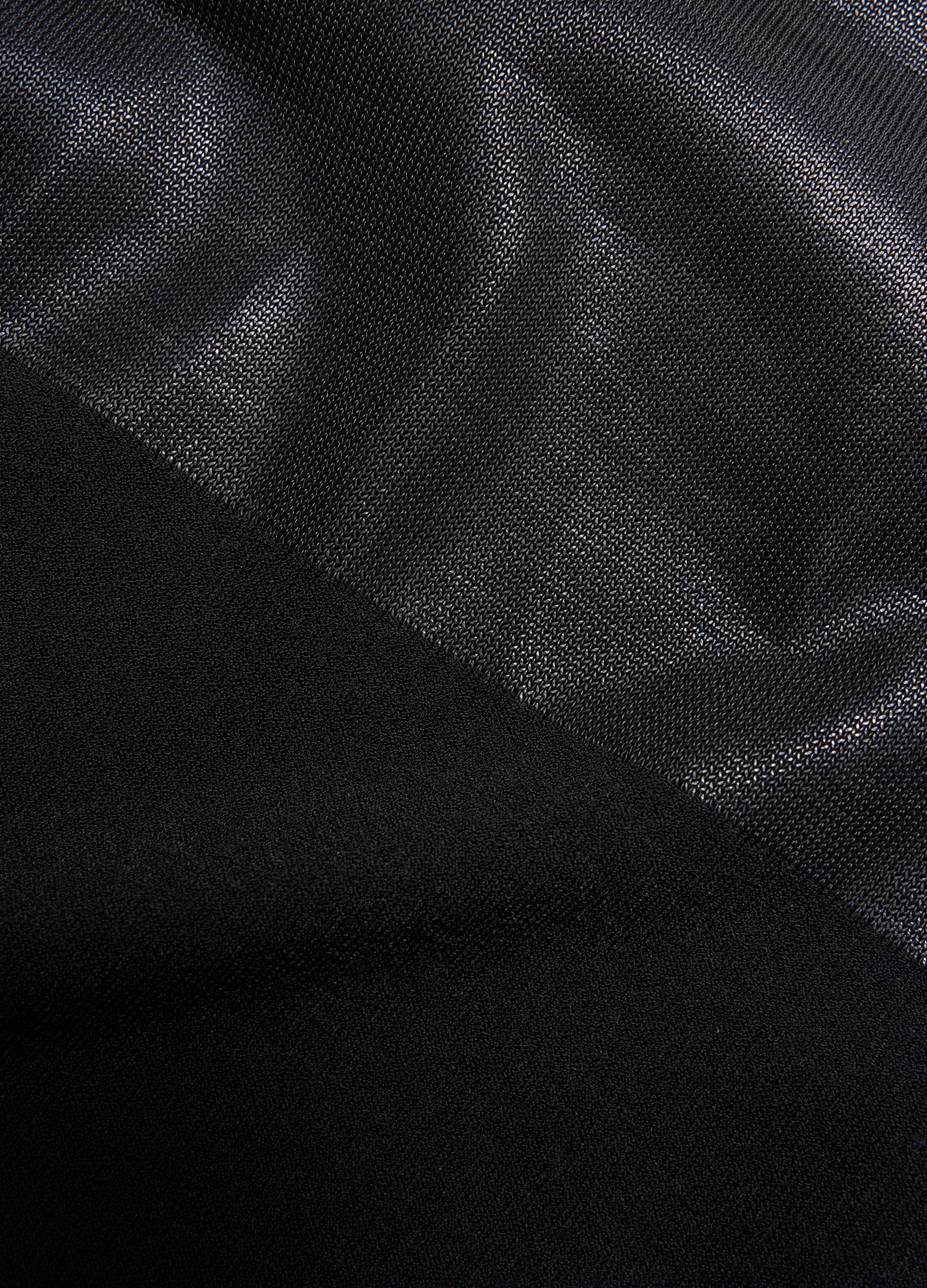 Bonded Stripe Sweater Black
