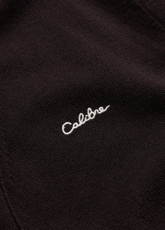 Varsity Cardigan Aubergine