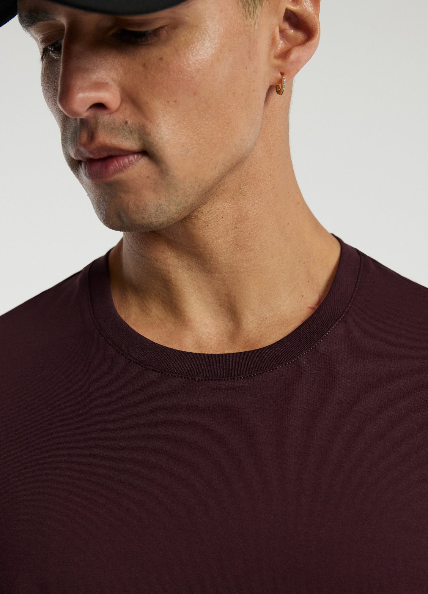 Mercerised Crew T-shirt Cherry Red