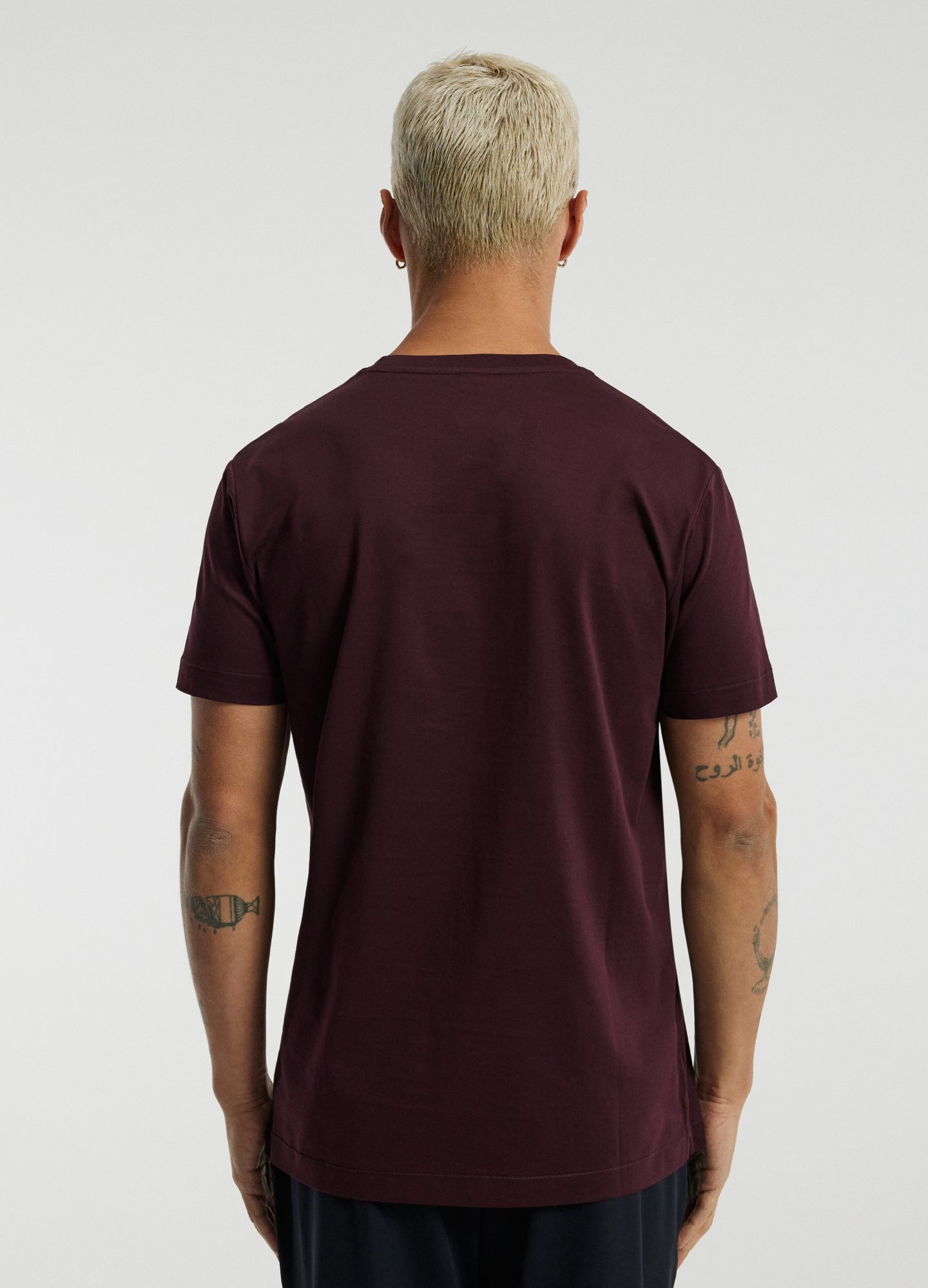Mercerised Crew T-shirt Cherry Red