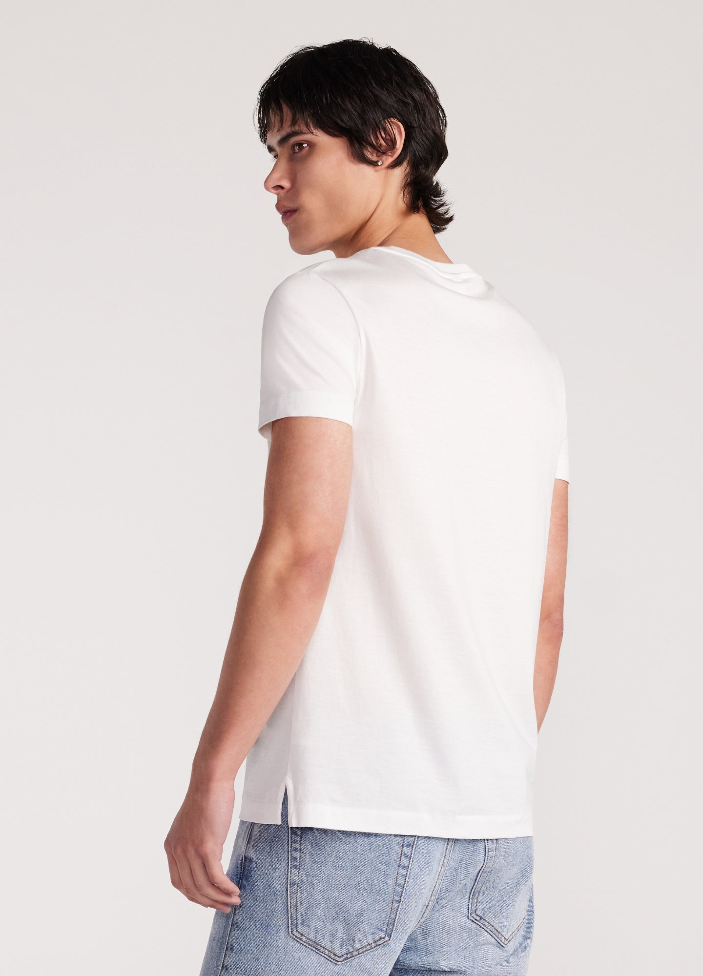 Mercerised Crew Neck T-Shirt White