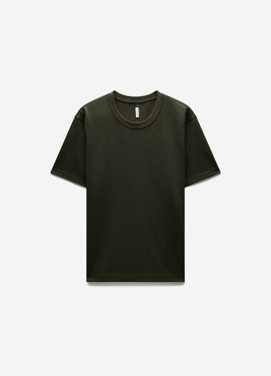 Relaxed Crew T-shirt Army Green