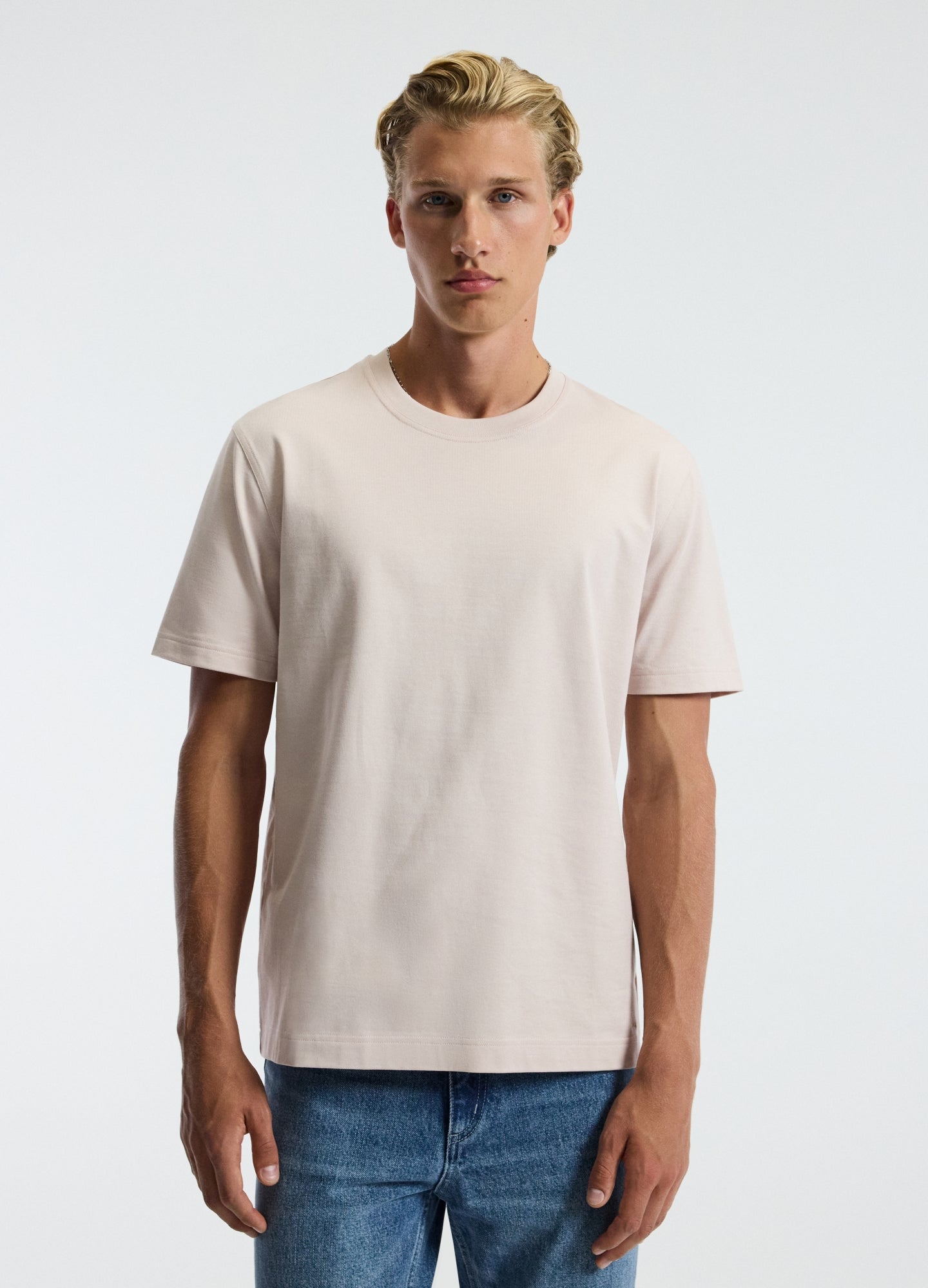 Relaxed Crew T-shirt Shell Pink