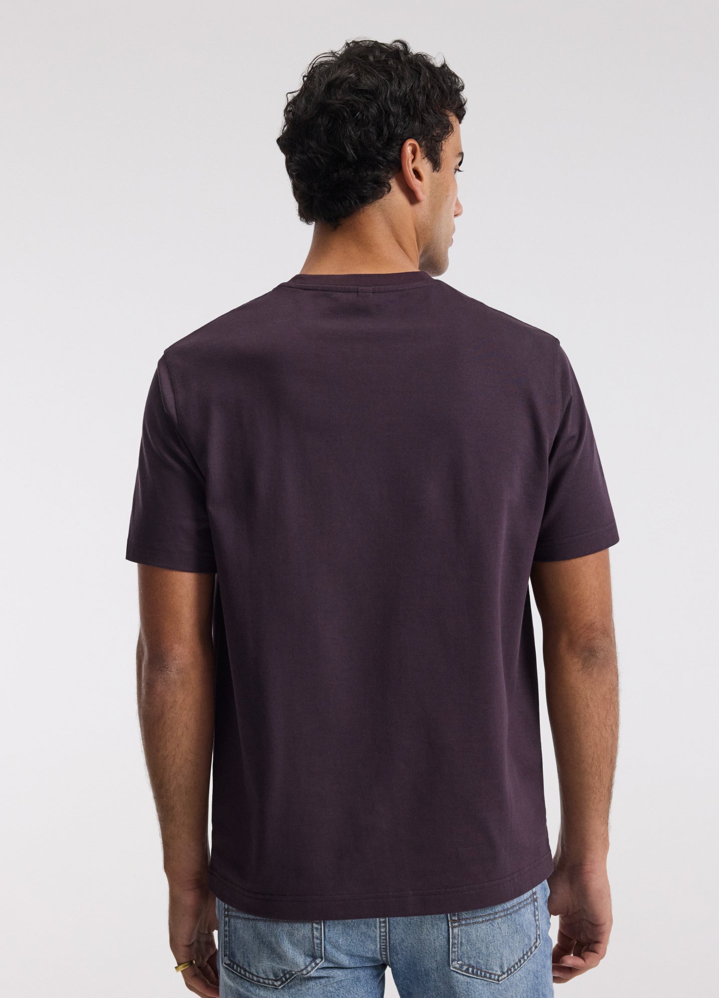 Relaxed Crew T-shirt Plum