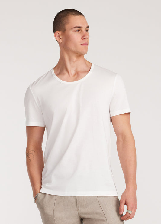 Scoop Neck T-shirt White