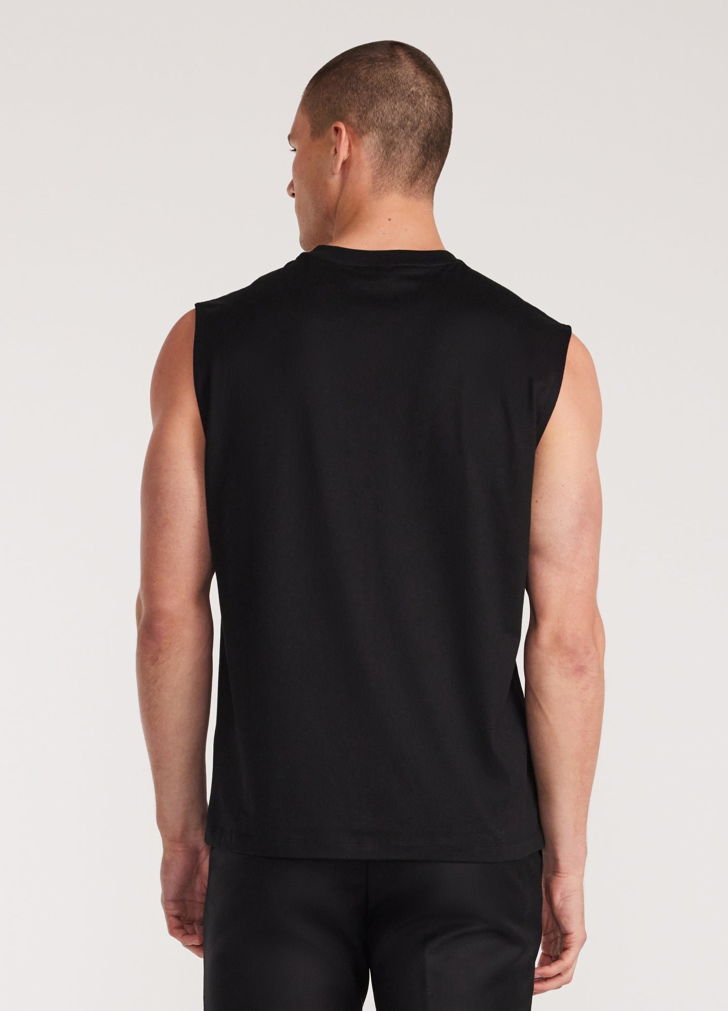 Crew Neck Tank Black