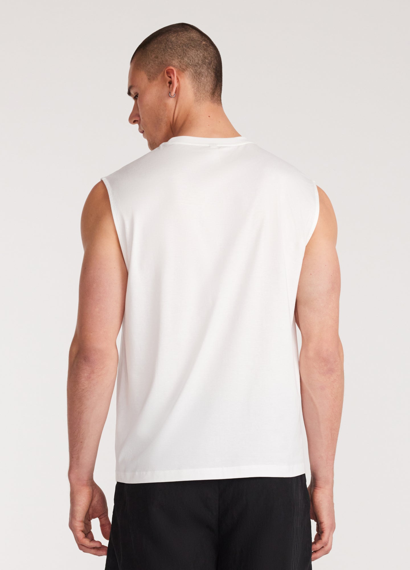 Crew Neck Tank White